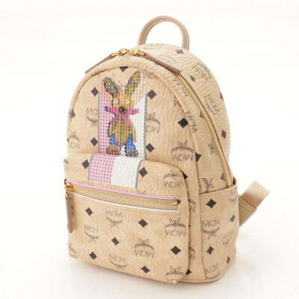Mcm Rabbit Stark Logogram Mini Backpack Rucksack … - image 2